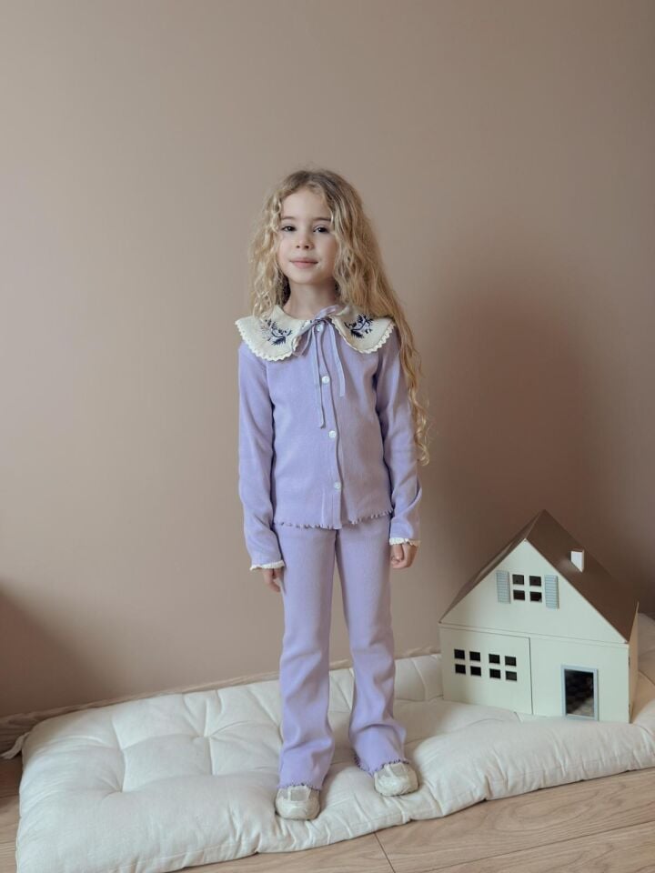 Bebe Yaka Lila Takım 4-5 YAŞ