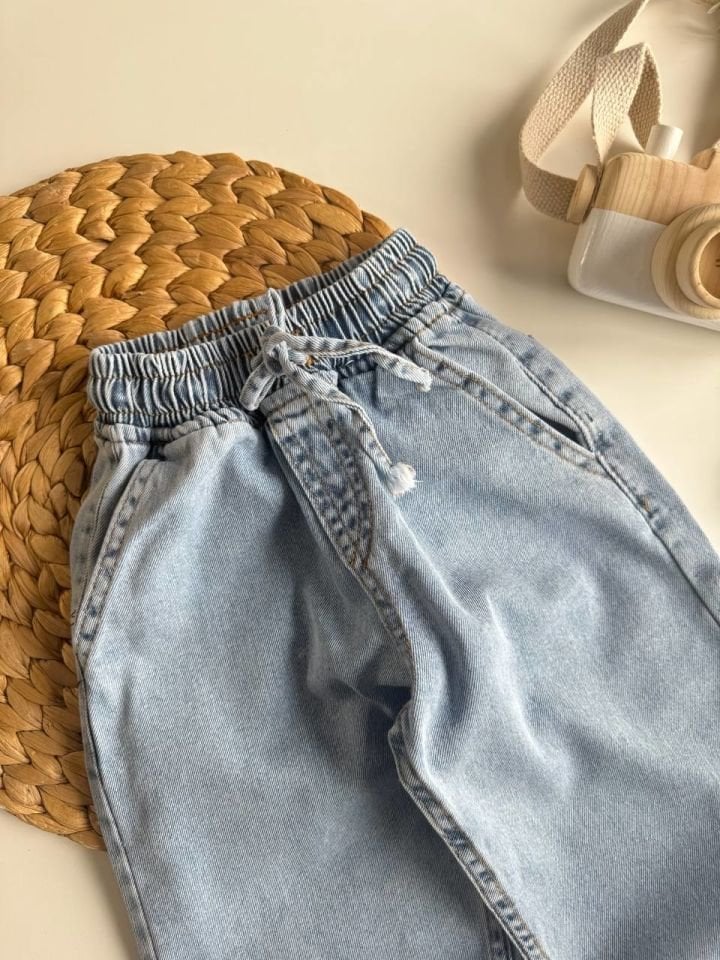 Beli Lastikli Denim Pantolon