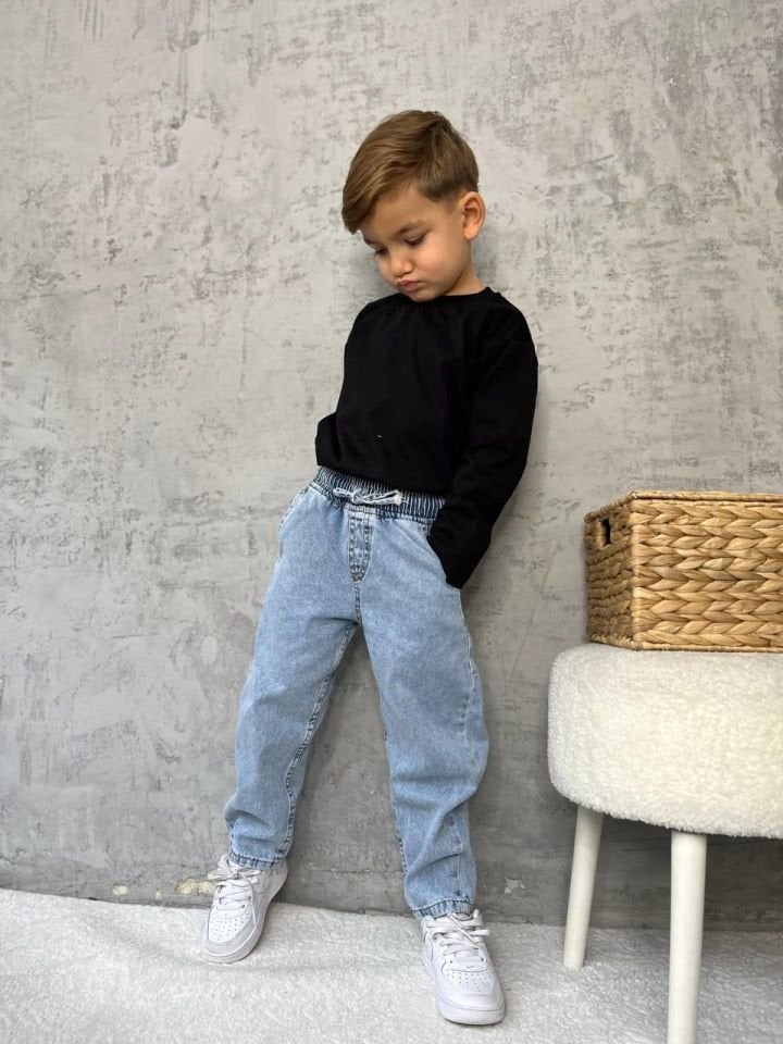 Beli Lastikli Denim Pantolon