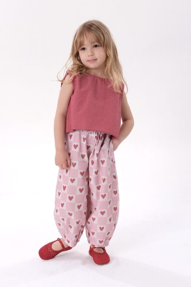 Kalpli Balon Pantolonlu Takım 7-8 YAŞ