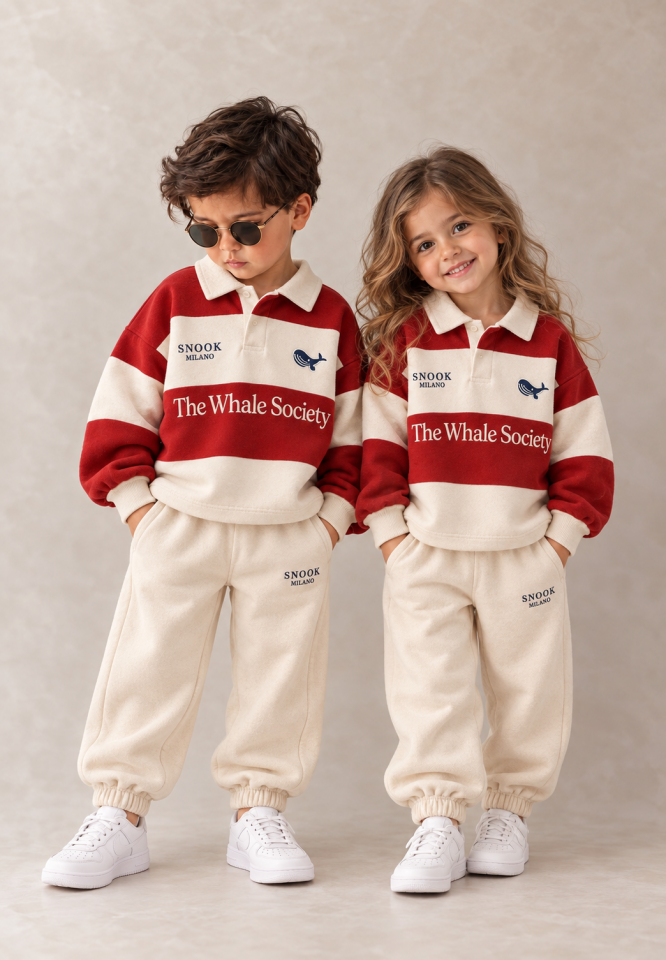 Polo Yakalı Çizgili Takım 6-7 YAŞ