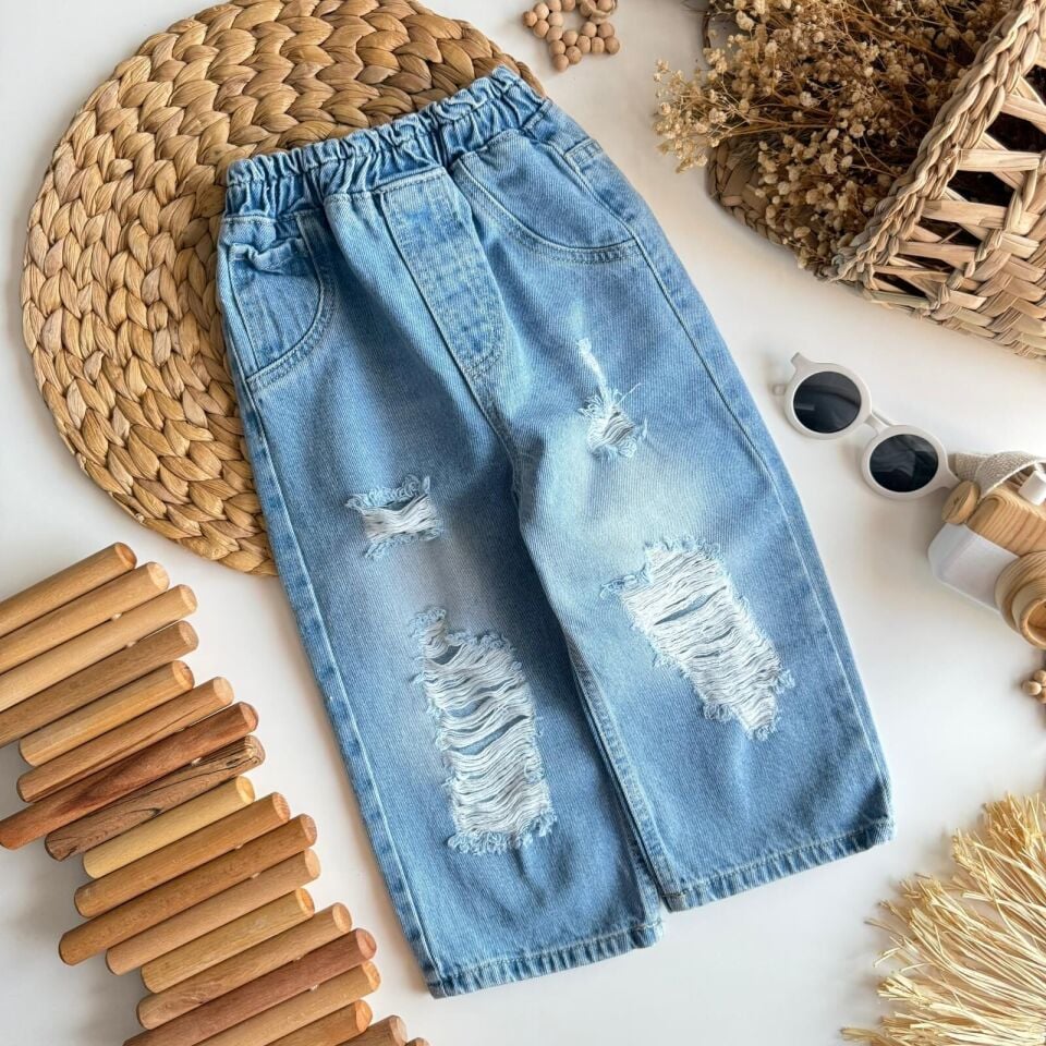 Yırtık Laciel Unisex Model Jean 6-7 YAŞ