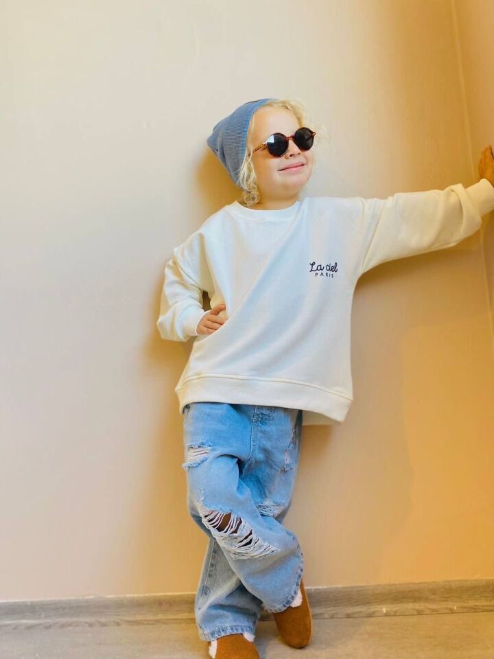 Yırtık Laciel Unisex Model Jean 6-7 YAŞ