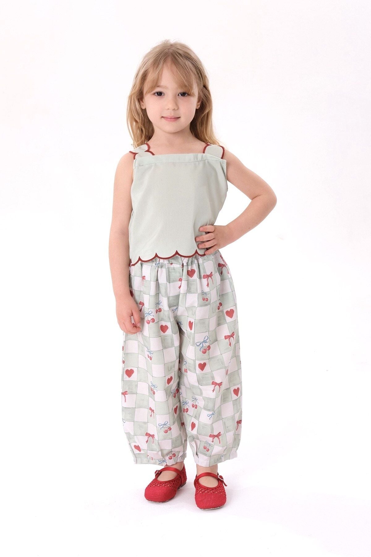 Mint Balon Pantolonlu Takım 7-8 YAŞ