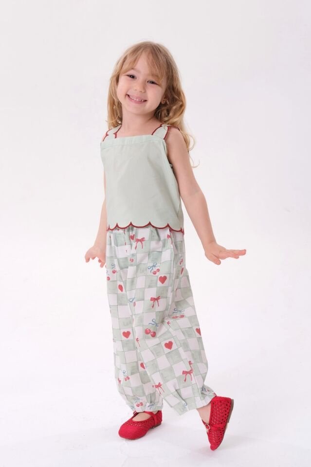 Mint Balon Pantolonlu Takım 7-8 YAŞ