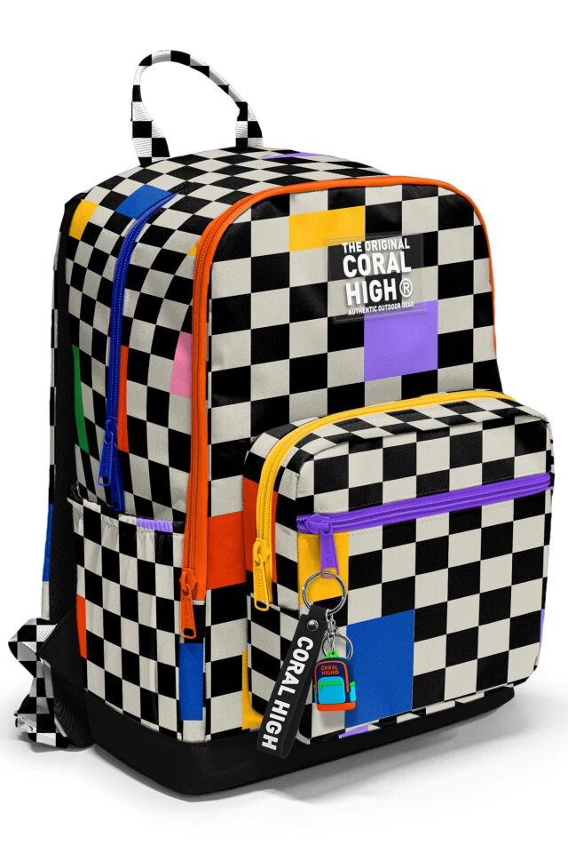 Coral High Dama Desenli 3’lü Okul Çanta Seti SET0133226 Adet