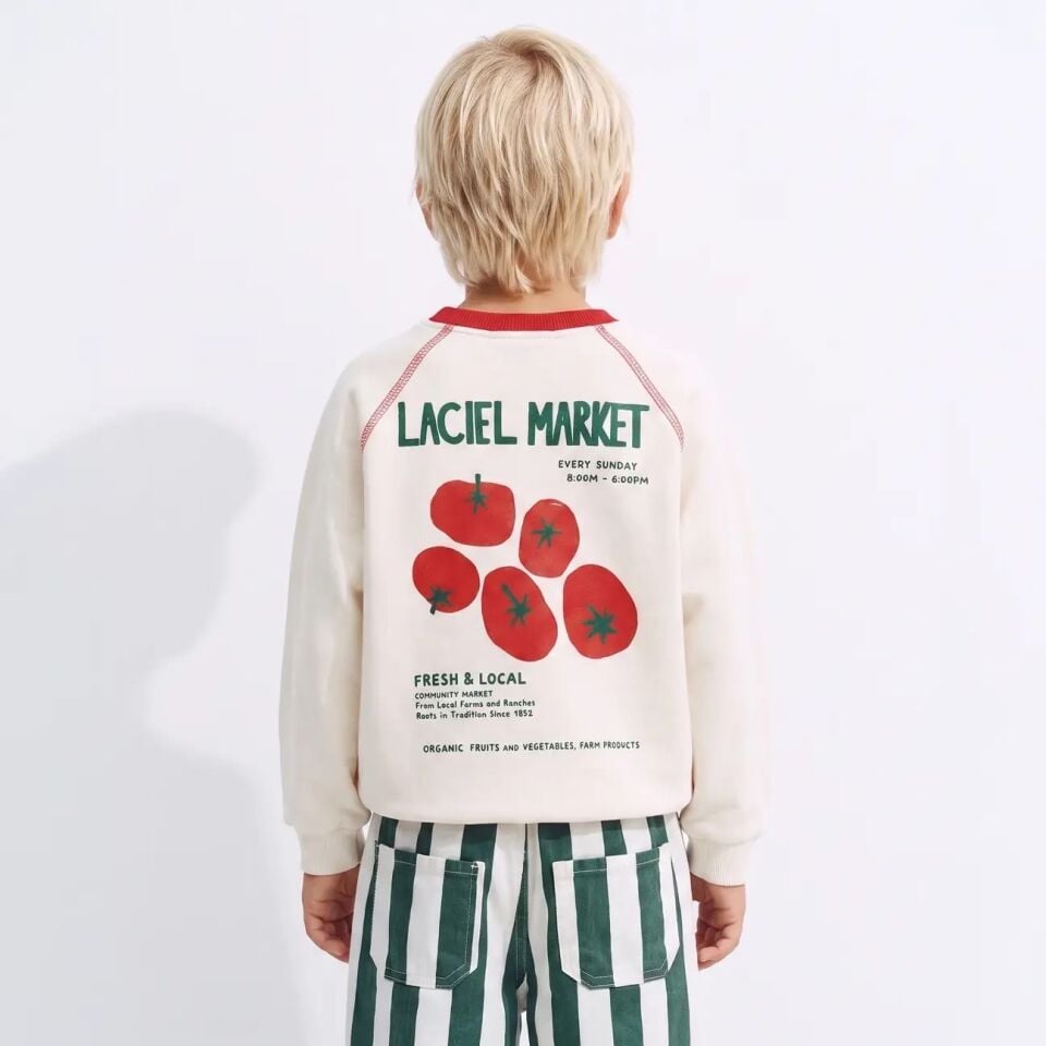 Laciel Çizgili Unisex Sweeat Takım 6-7 YAŞ