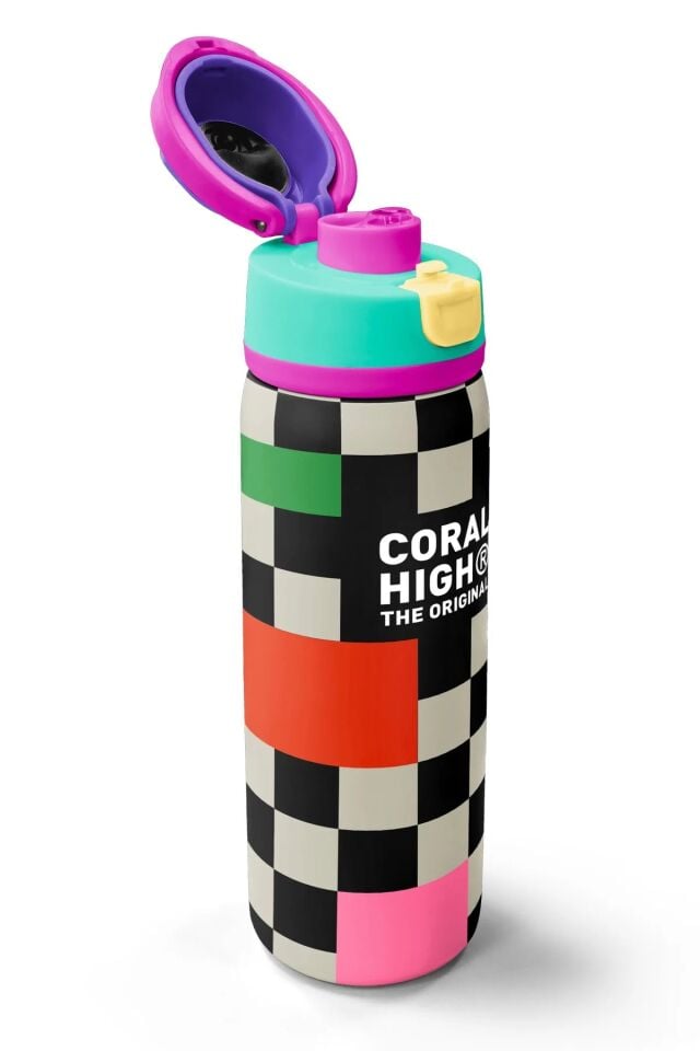 Coral High Dama Desenli Pipetli ve Direkt İçim Çelik Termos 800 ml 38504 Adet