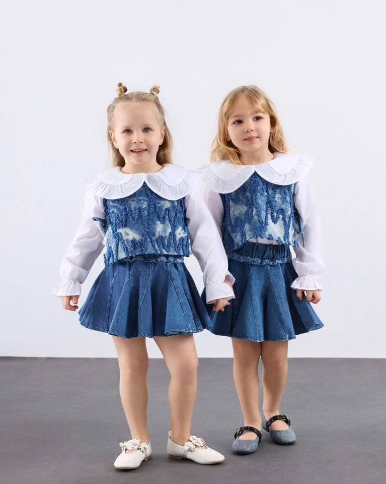 3'lü Denim Takım 9-10 YAŞ