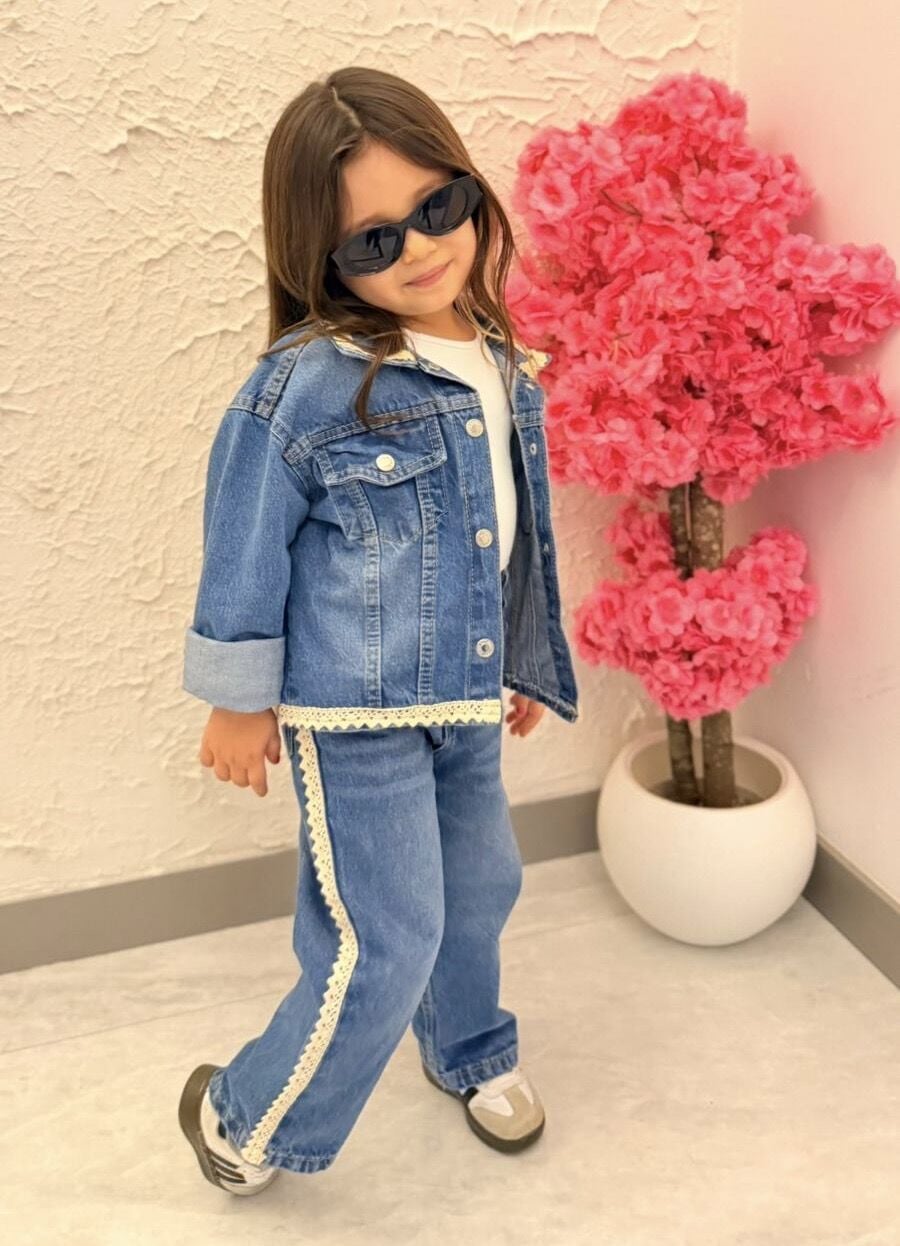 Denim Ceketli Takım 9-10 YAŞ