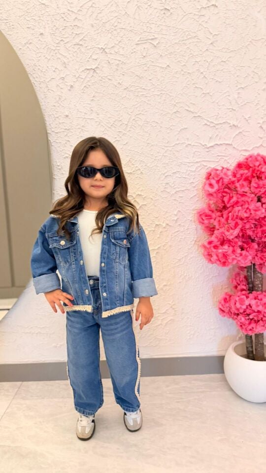 Denim Ceketli Takım 9-10 YAŞ