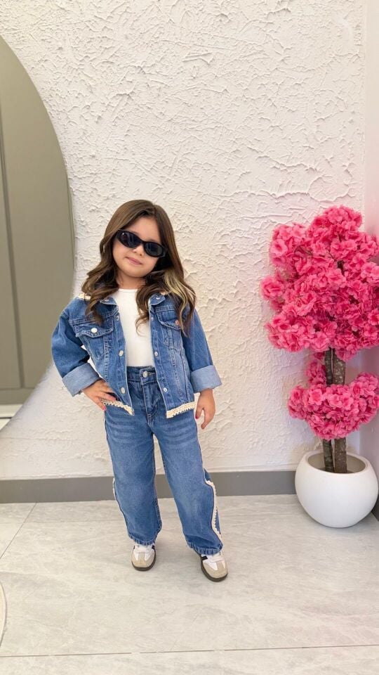 Denim Ceketli Takım 9-10 YAŞ