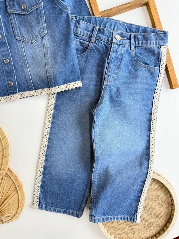 Denim Ceketli Takım 9-10 YAŞ