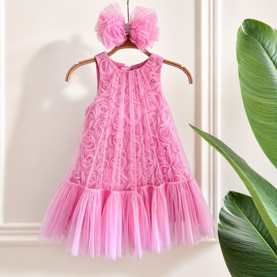 Güllü Tasarım Elbise 5 YAŞ