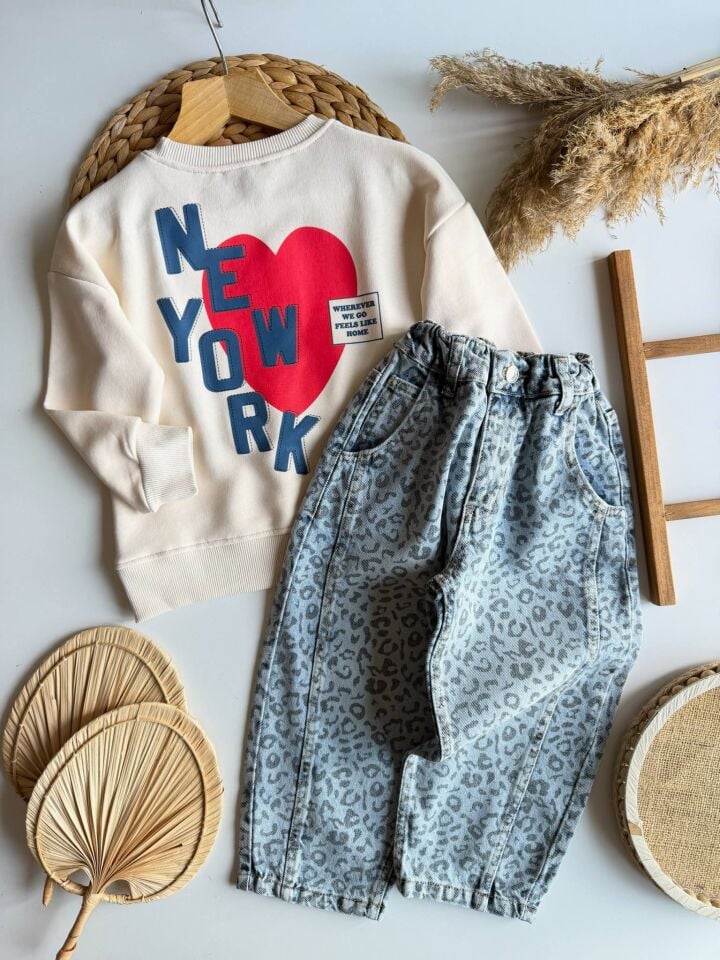 Leopar Pantolonlu Takım 9-10 YAŞ