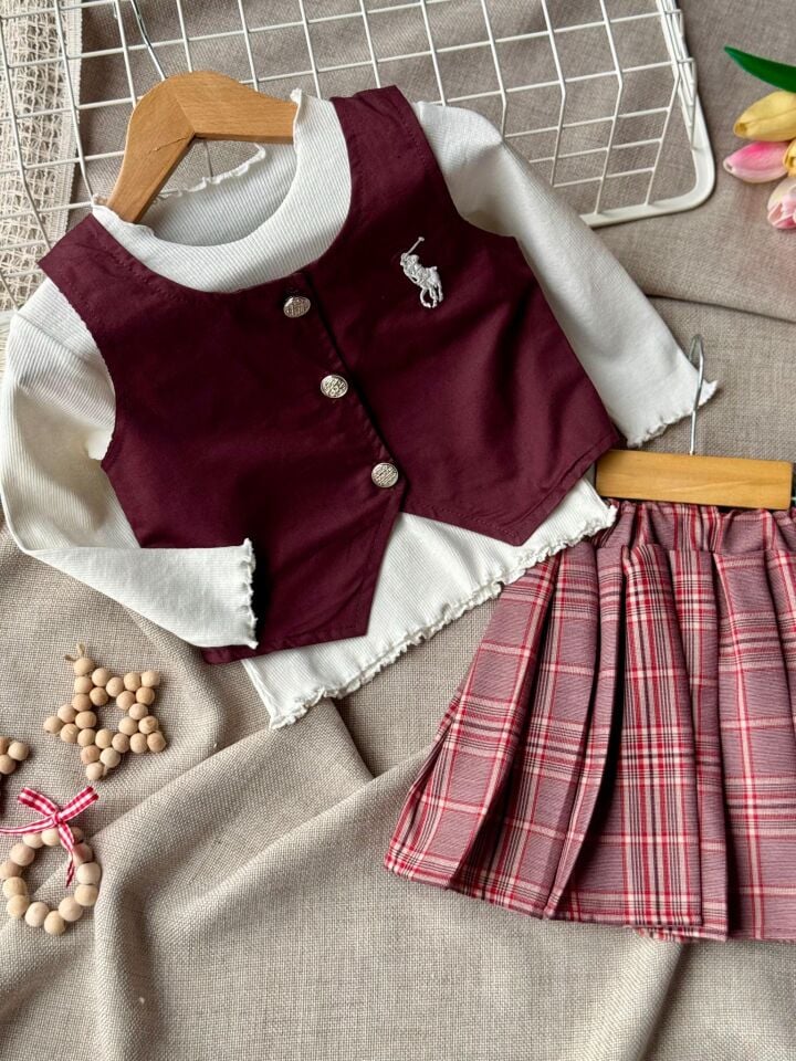 Yelekli 3'lü Set 7-8 YAŞ