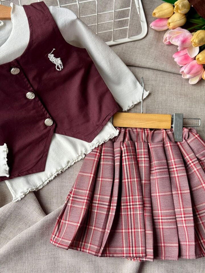 Yelekli 3'lü Set 7-8 YAŞ