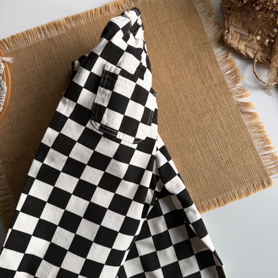 Dama Desenli Pantolon 6-7 YAŞ