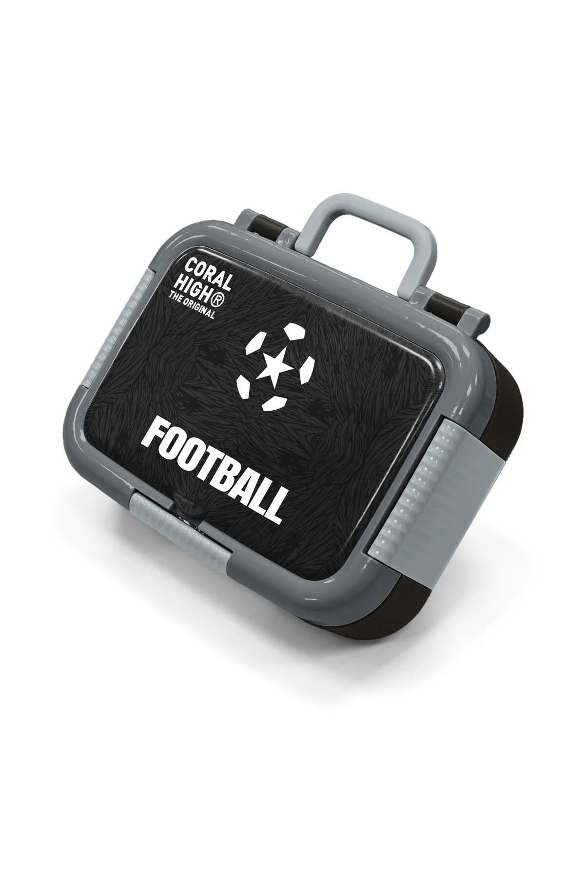 Coral High Kids Siyah Futbol Desenli Paslanmaz Çelik Beslenme Kabı 39205 Adet