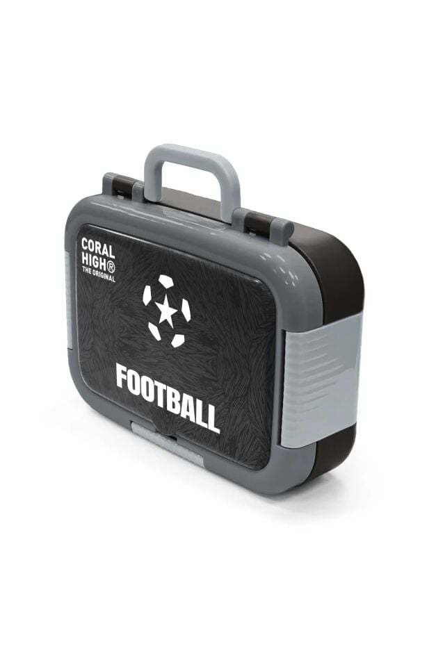 Coral High Kids Siyah Futbol Desenli Paslanmaz Çelik Beslenme Kabı 39205 Adet