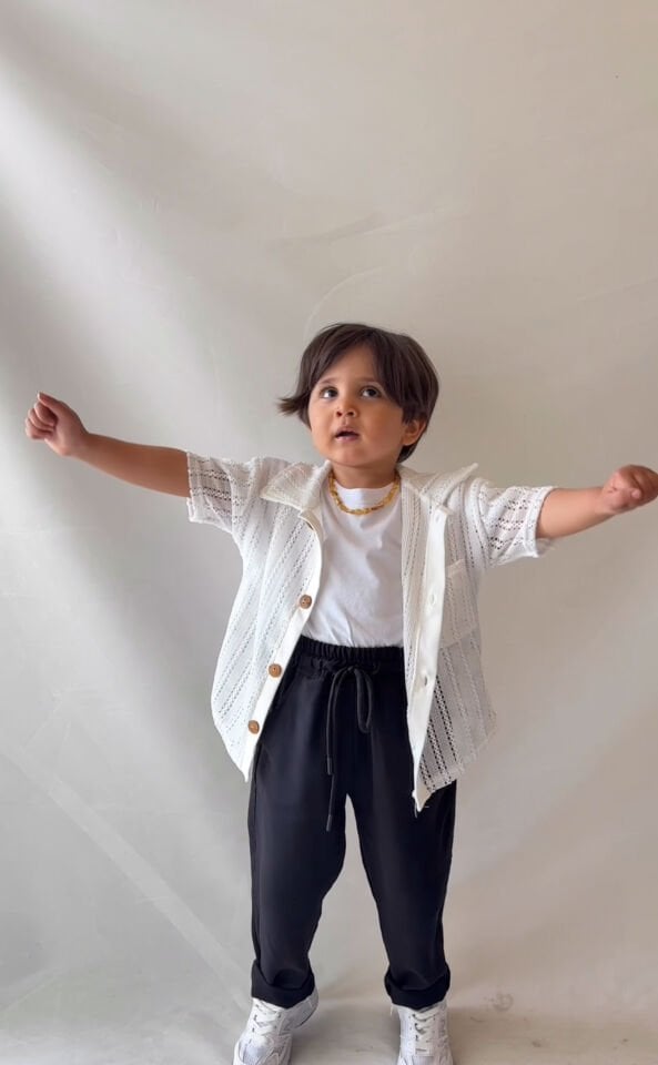 Dantel Gömlekli 3'lü Set 9-10 YAŞ