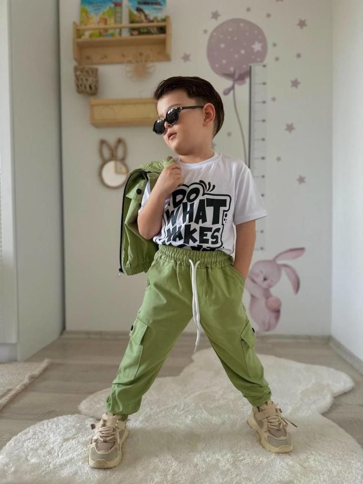 Gabardin Kumaş 3'lü Set