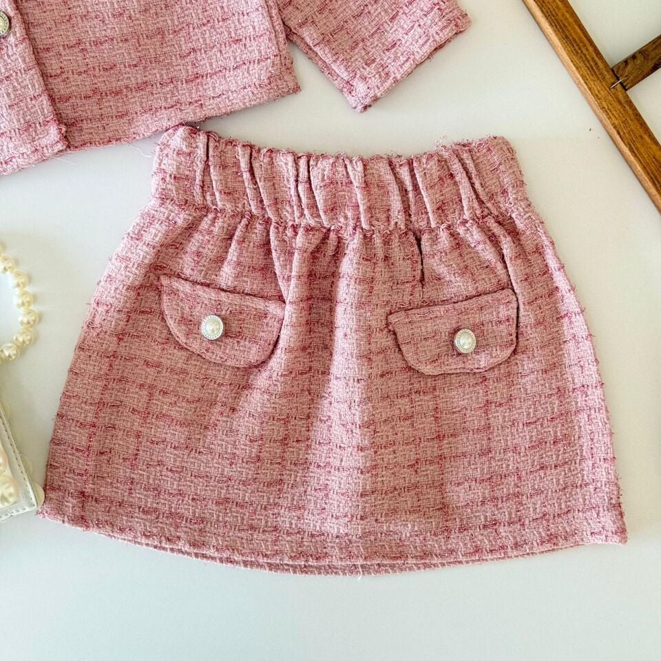 Tüvit Pembe Çantalı Hediyeli Takım 7-8 YAŞ