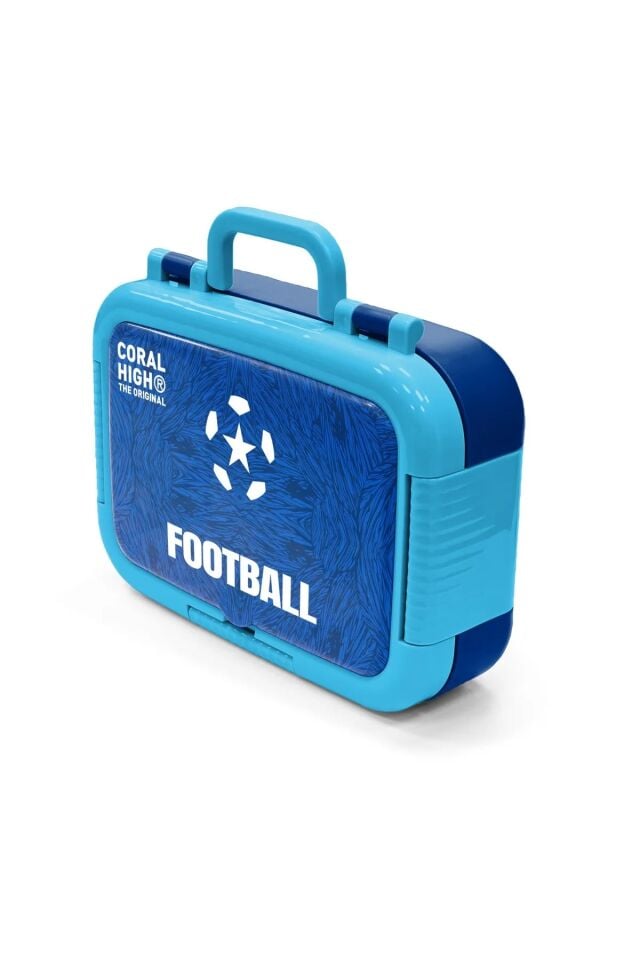 Coral High Kids Lacivert Saks Futbol Desenli Paslanmaz Çelik Beslenme Kabı 39204 Adet