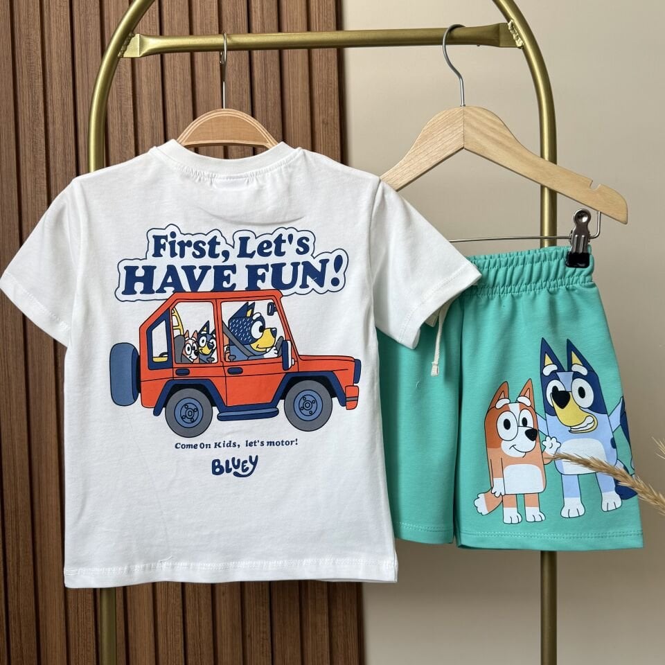 Bluey Baskılı Takım