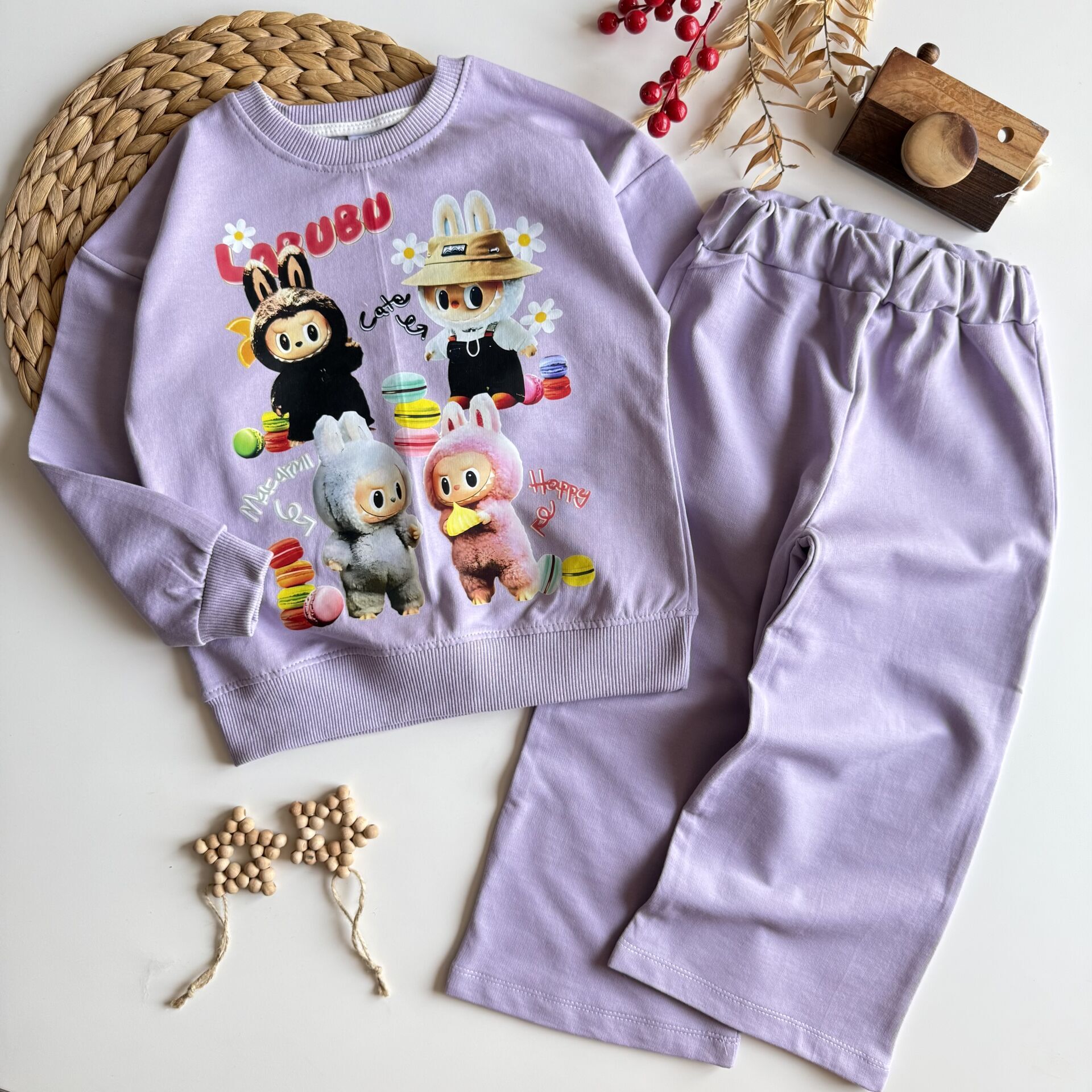 Labubu Baskılı Takım 4-5 YAŞ