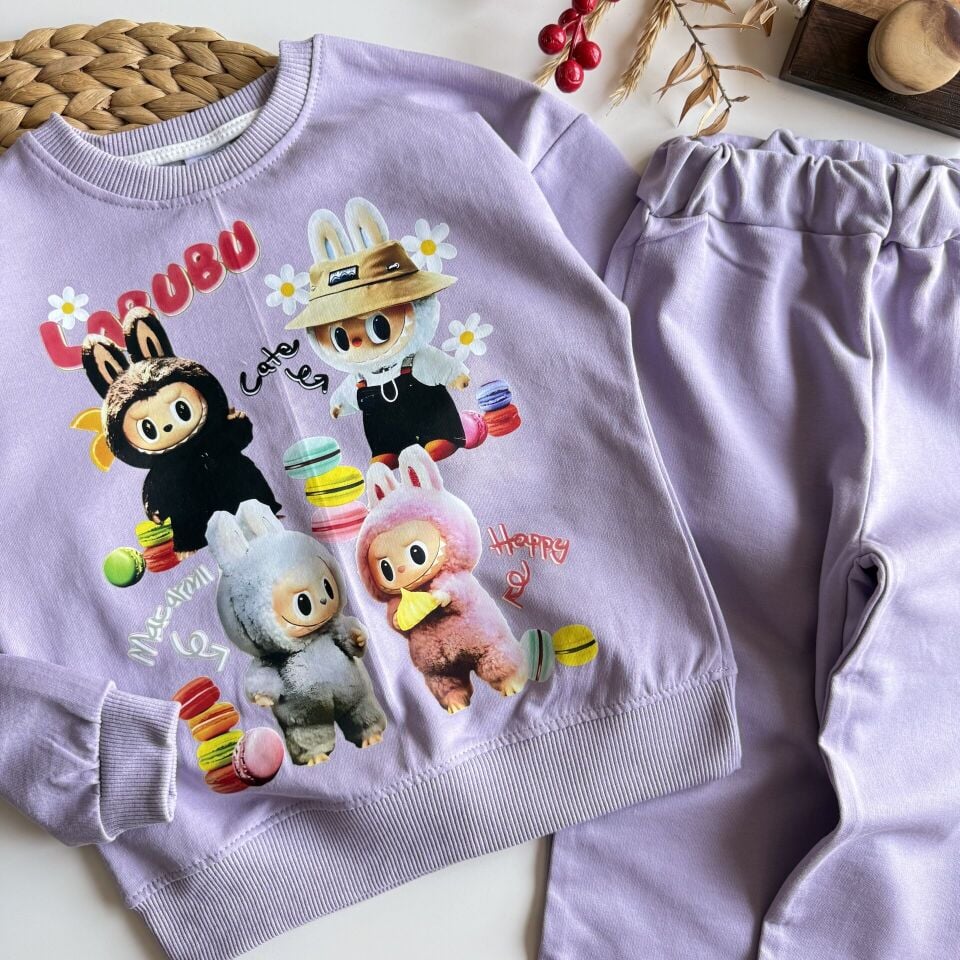Labubu Baskılı Takım 4-5 YAŞ