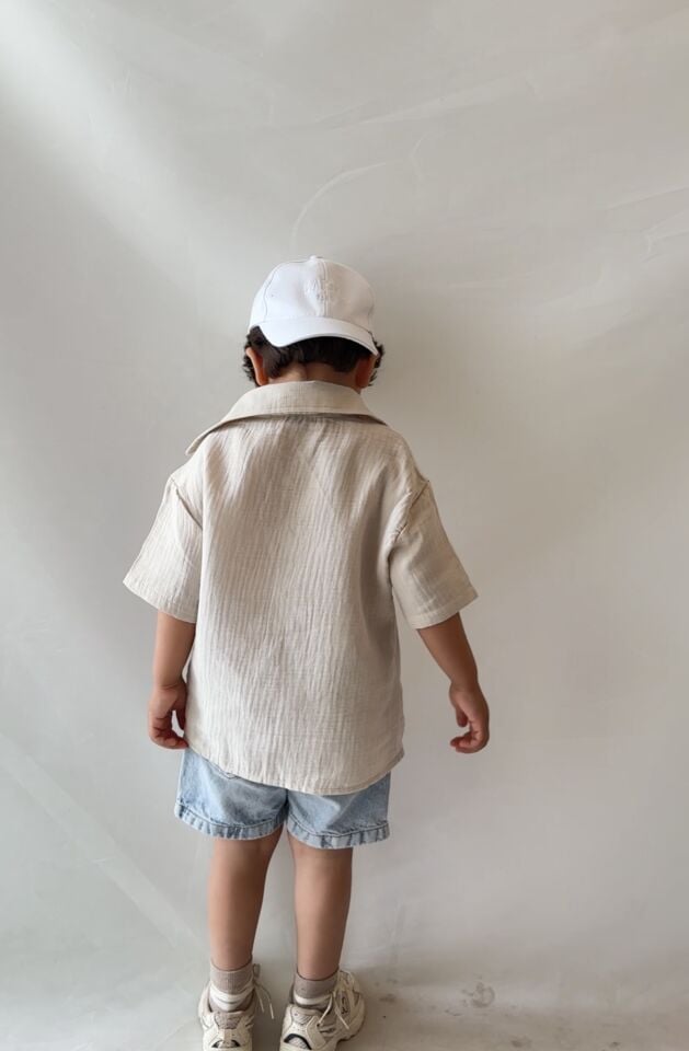 Ekru Müslin Gömlekli Takım 9-10 YAŞ