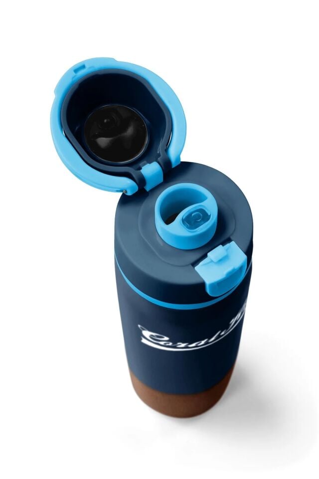 Coral High Lacivert Kahverengi Pipetli ve Direkt İçim Çelik Termos 800 ml 38514 Adet