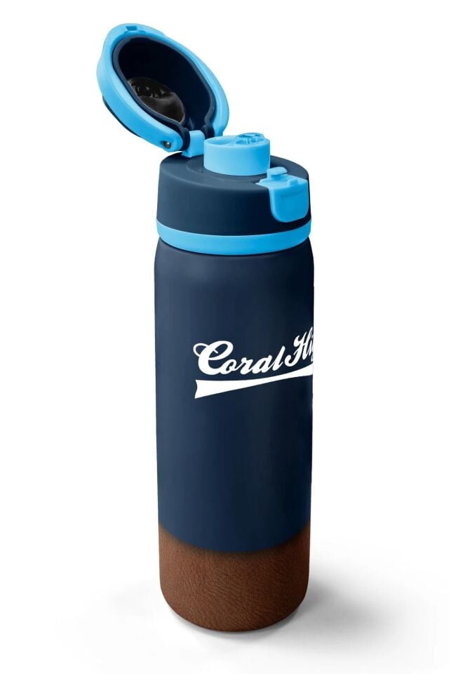 Coral High Lacivert Kahverengi Pipetli ve Direkt İçim Çelik Termos 800 ml 38514 Adet