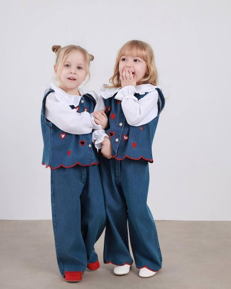 3'lü Denim Takım 4-5 YAŞ