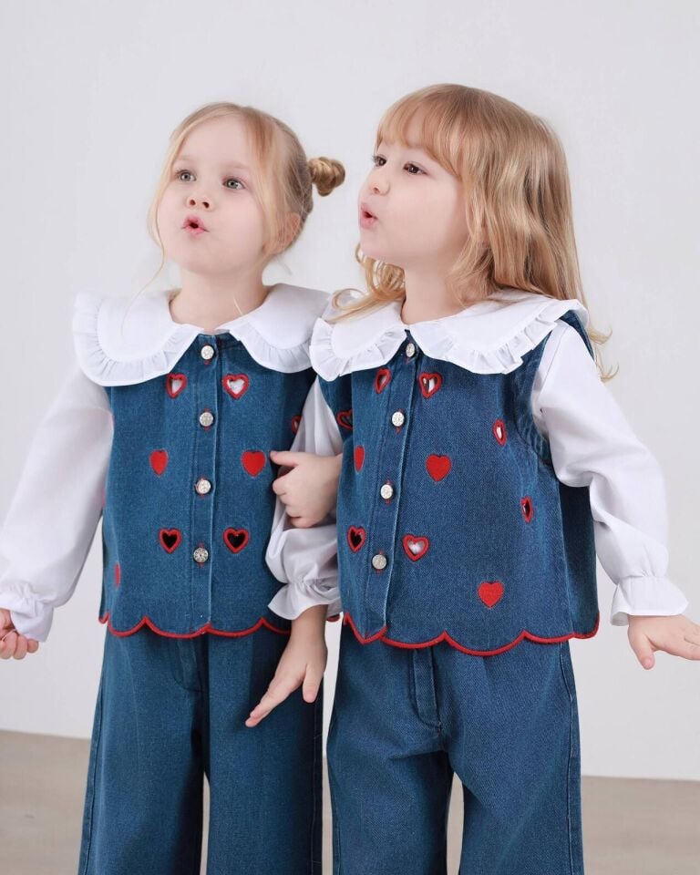 3'lü Denim Takım 4-5 YAŞ