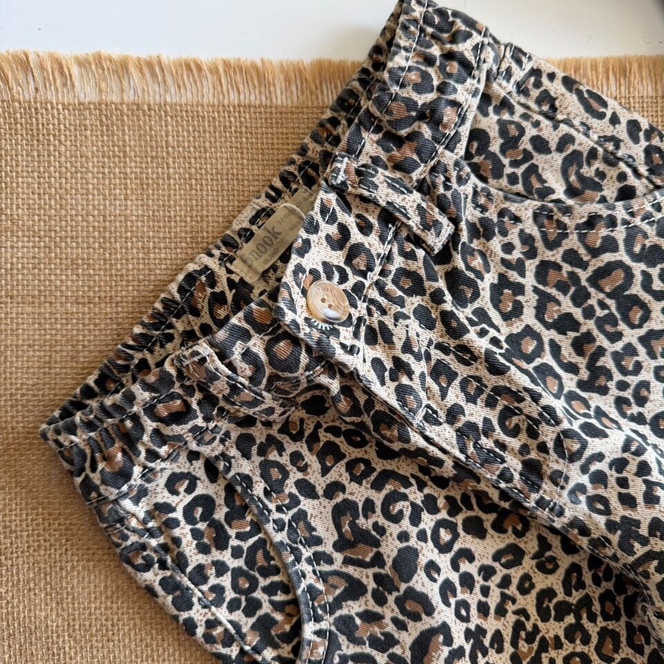 Leopar Desenli Pantolon 6-7 YAŞ