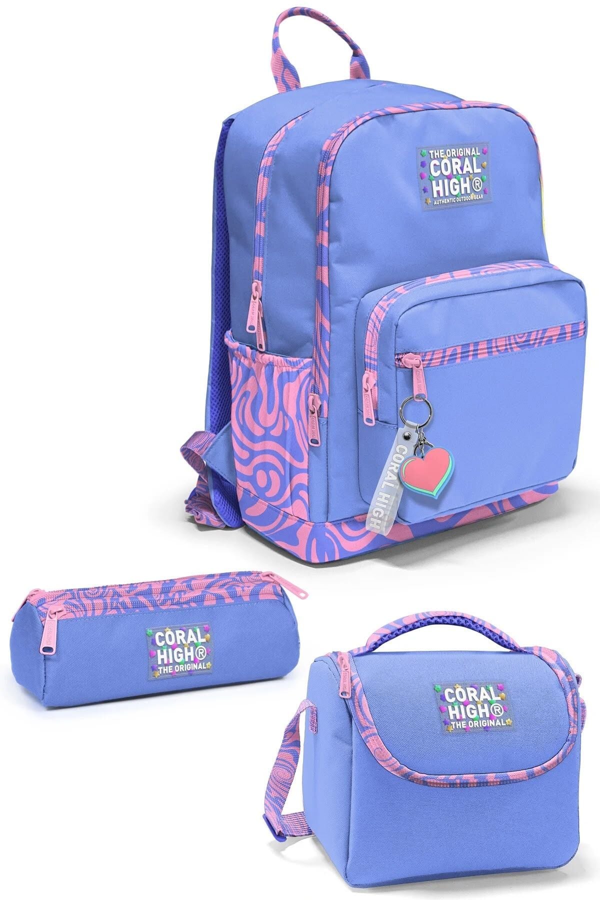 Coral High Milka Geometrik Desenli Okul Sırt Çantası 33227 Adet