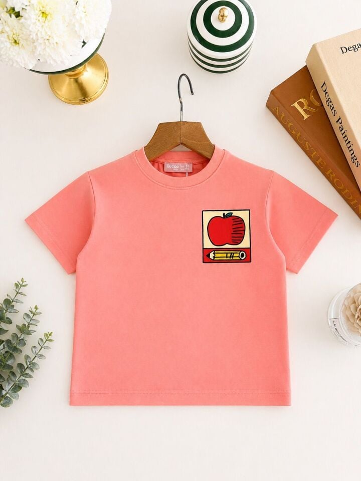 Elma Desenli Tshirt 2-3 YAŞ