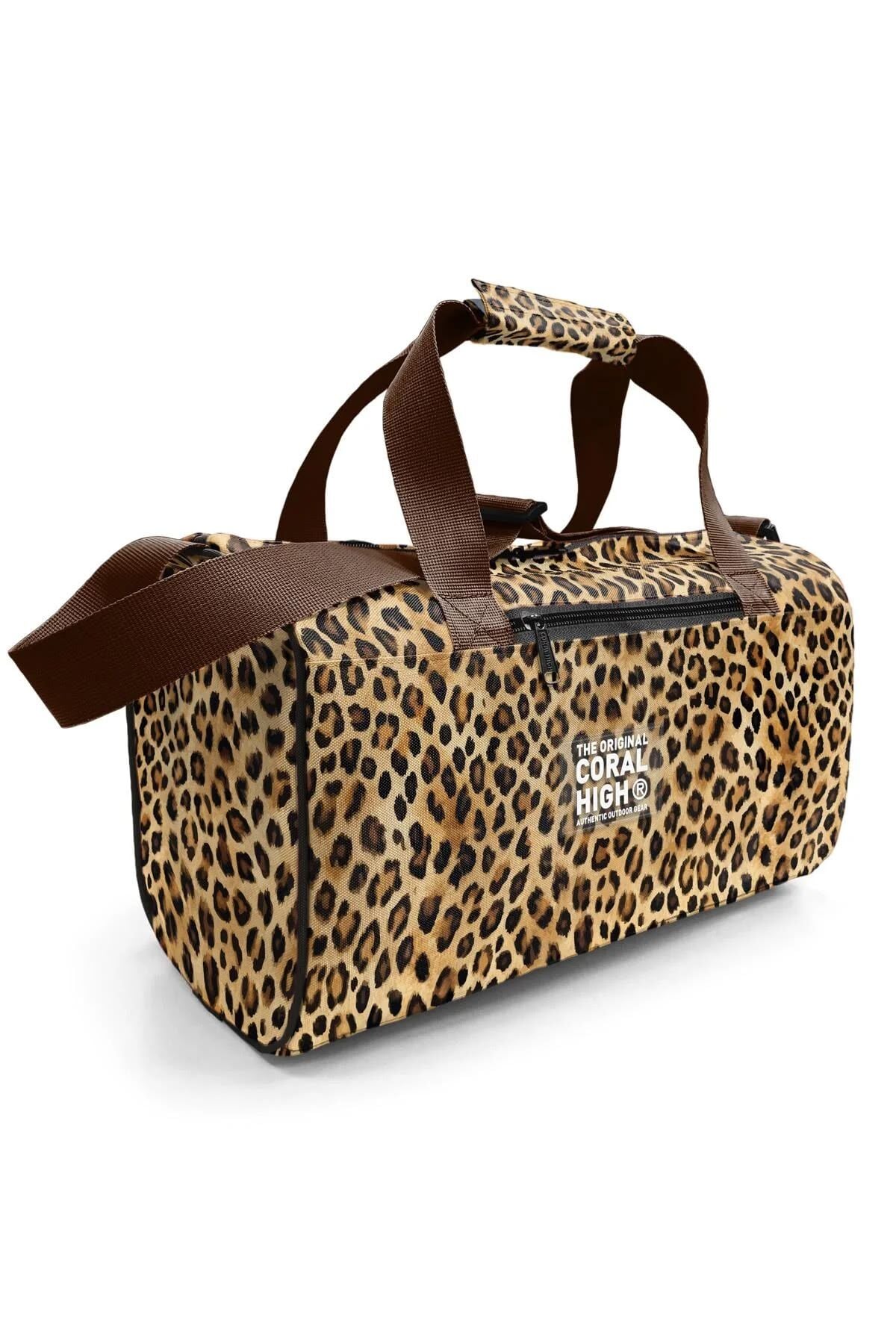 Coral High Kahverengi Leopar Desenli Spor Çanta 27533 Adet