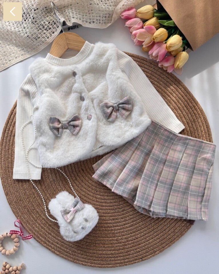 Peluş Tavşanlı Takım 4'lü ( çanta hediyelidir) 8YAŞ