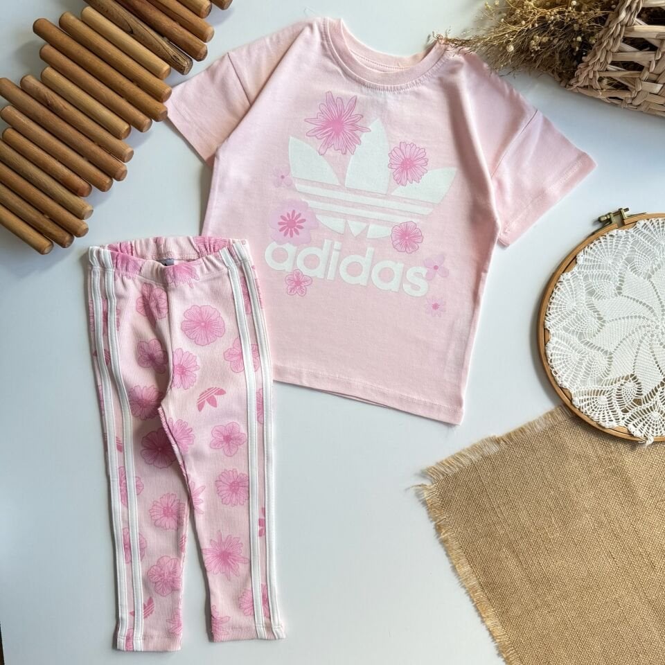 Ads Çicekli Pembe Takım 7-8 YAŞ