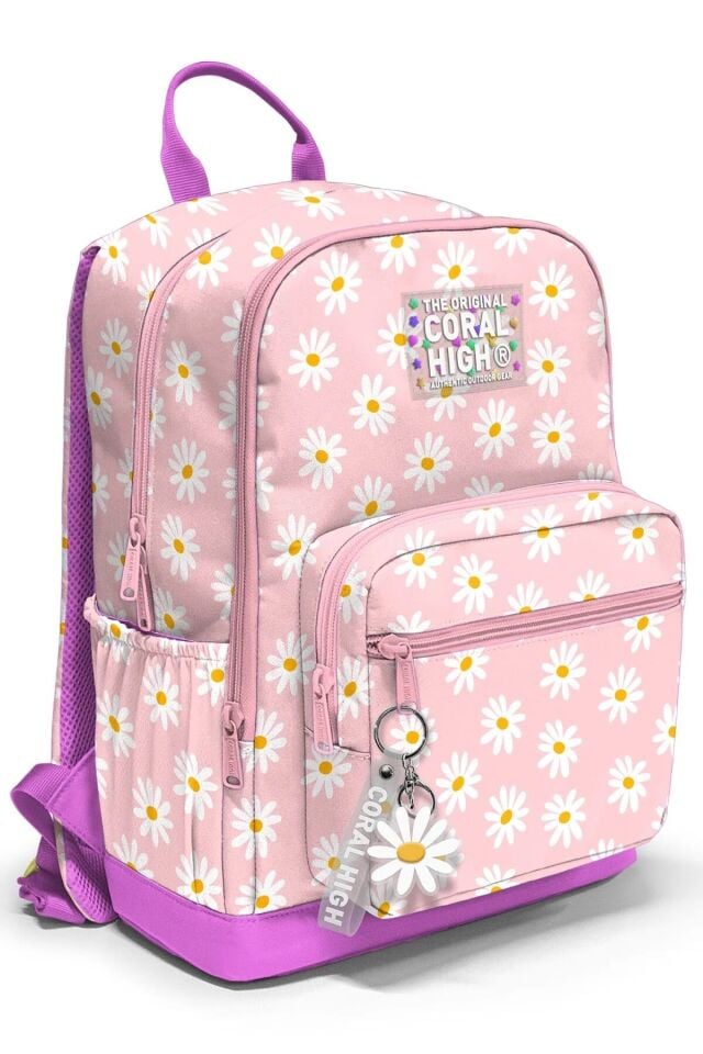 Coral High Papatya Desenli 3’lü Okul Çanta Seti SET0133224 Adet