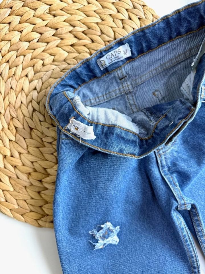 Yıldızlı Denim Jean