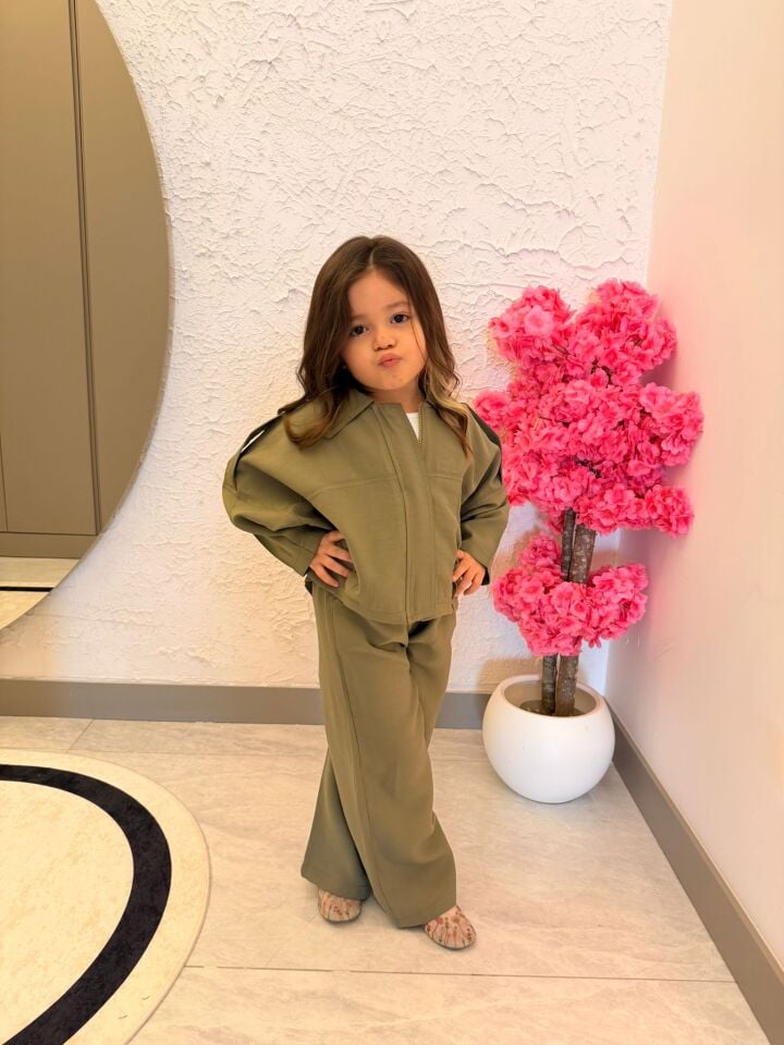 Haki Modal Kumaş Takım 5-6 YAŞ