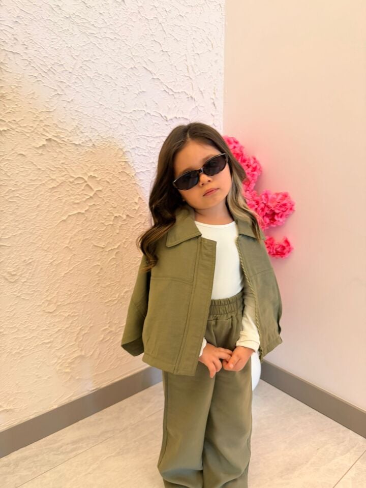 Haki dokuma Kumaş Takım 9-10 YAŞ