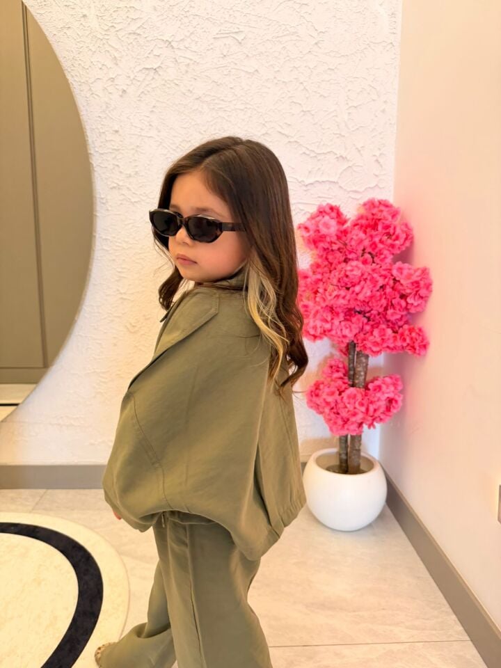 Haki dokuma Kumaş Takım 9-10 YAŞ