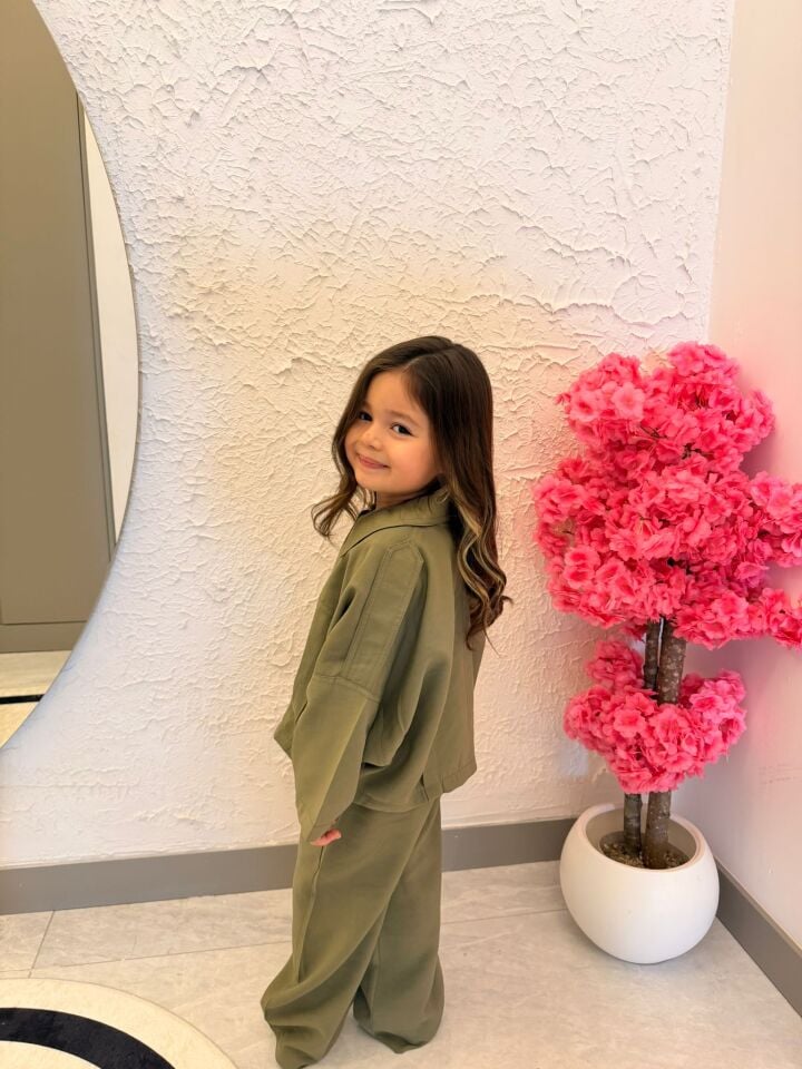 Haki Modal Kumaş Takım 5-6 YAŞ