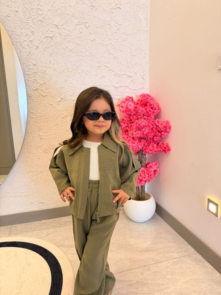 Haki Modal Kumaş Takım 5-6 YAŞ