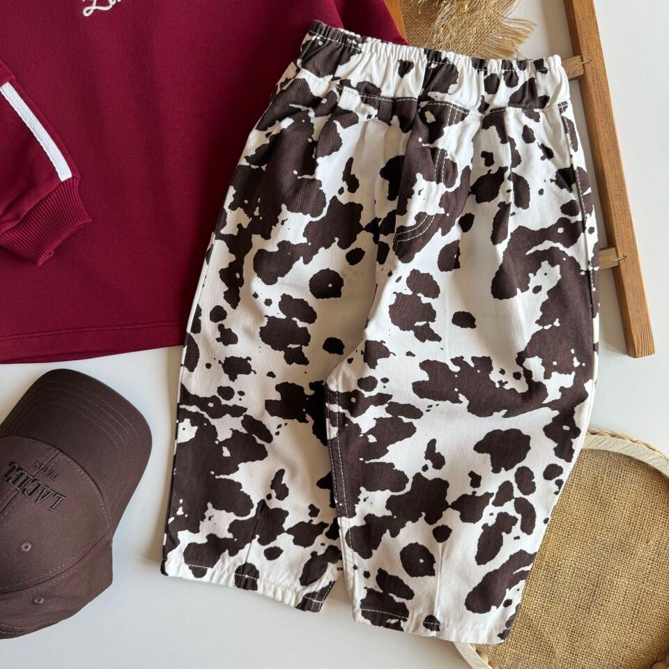 Unisex Laciel Bordo Baskılı Takım 6-7 YAŞ